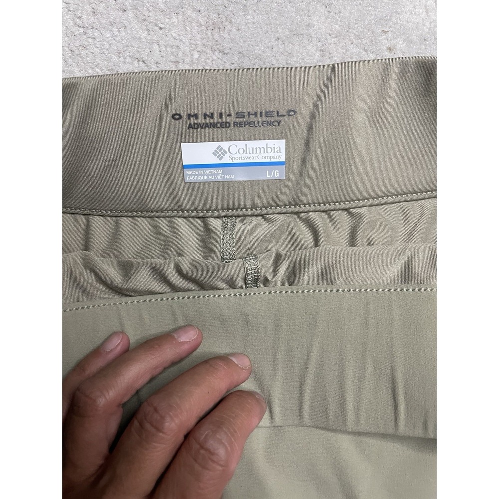 COLUMBIA Anytime Casual Skort Women's Khaki OMNI SHIELD Cinch Side Size Large - Picture 2 of 9